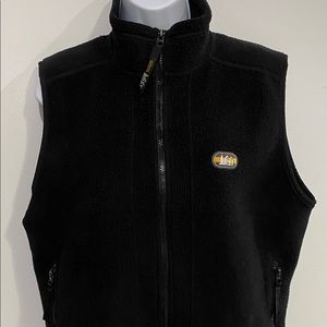 REI Womens Black Fleece Vest Large